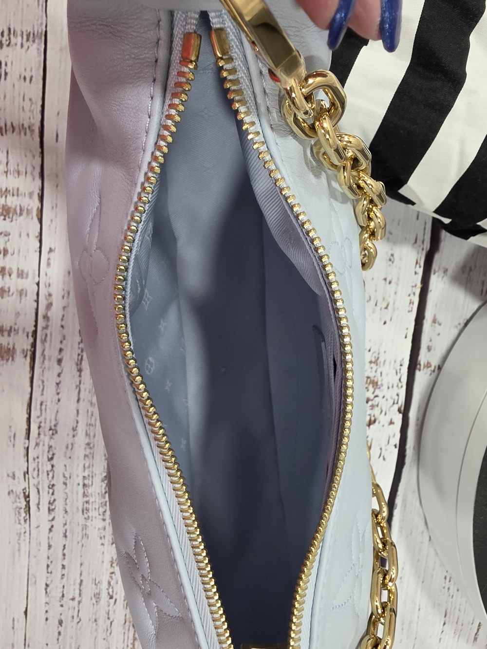 Louis Vuitton Ice Blue Over The Moon Hobo Bag - Picture 4 of 5